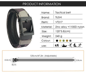 Sports Tactical Belt for Men