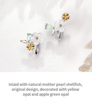Sun Flower S925 Silver (Clip Earrings)