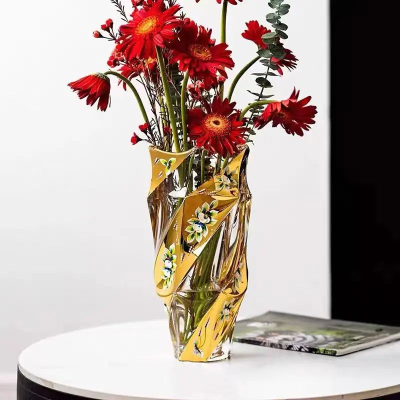 European Crystal Glass Vase
