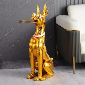 Doberman (Electroplated) Statue/Sculpture