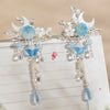 Butterfly Flower Hairclips (1pair)