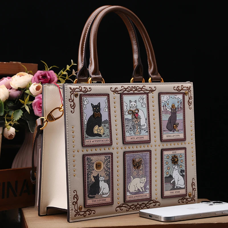 Lady (Cat Print) Fashion Handbag