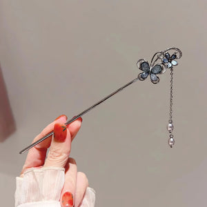 Wooden Moon/Flower Hair Sticks