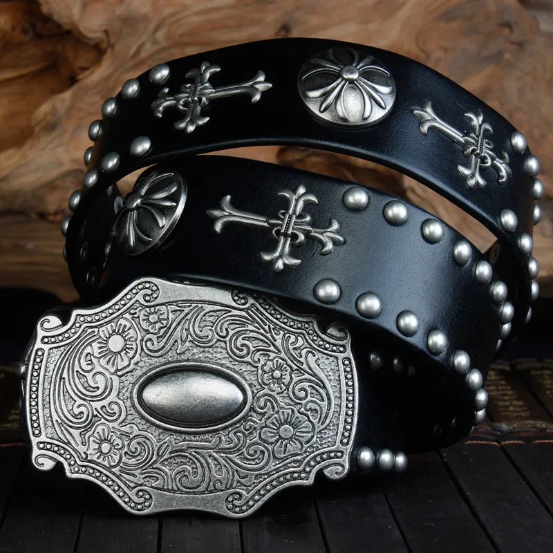 Men's Leather Harley Belts