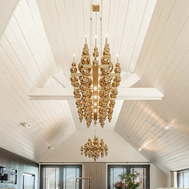 Modern (Black/Gold/White) Chandelier