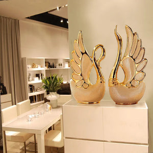 Golden Swans (2pcs) Decor