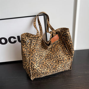 Leopard Print (Canvas) Beach Bags