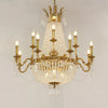 European Gold/Candle Chandelier