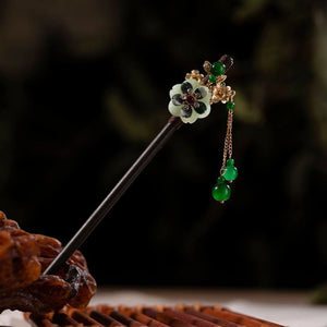 Wooden Moon/Flower Hair Sticks