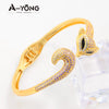 Trendy Fox Design (21k Gold Plated) Bangles