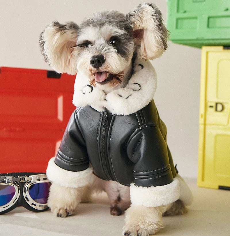 Mr Bikie Dog Fleece Jacket