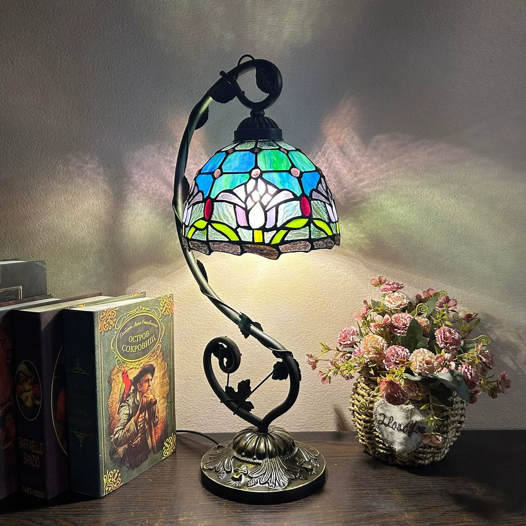 Vintage Tiffany (stained glass) Table Lamp