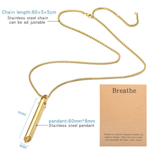BREATHING Anxiety/Mindfulness Positive Relief Necklace