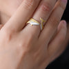 Whale 18K Gold/Sterling Ring
