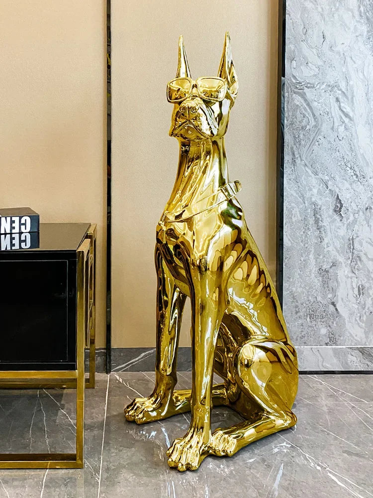 Doberman Decor Sculpture