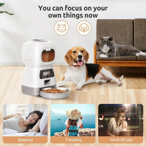 Pet Automatic Feeder 3.5L (Voice Record)