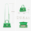 BAFELLI Mini Green Leather Handbag
