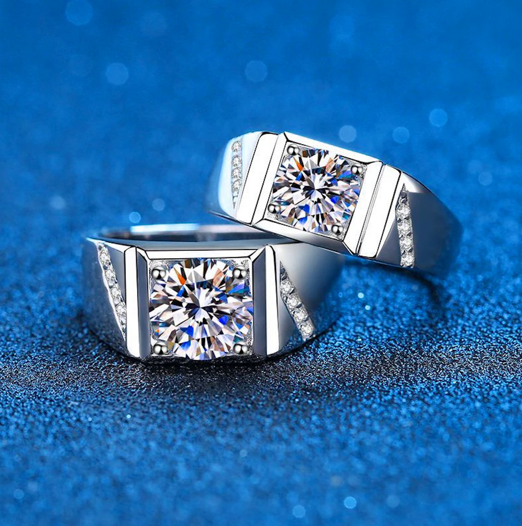Diamond Certified Sterling - Men's Rings