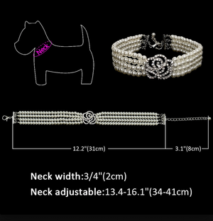 Elegant Pearl Pet Choker