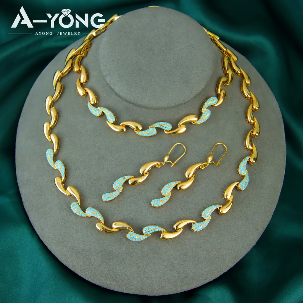 Italian Water Drop Design (21k Jewelry Set)