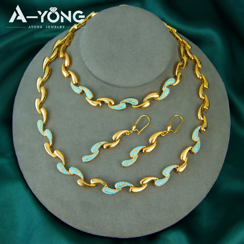 Italian Water Drop Design (21k Jewelry Set)