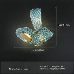 Designer (Blue/Glass) Chandelier