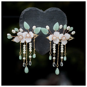 Butterfly Flower Hairclips (1pair)