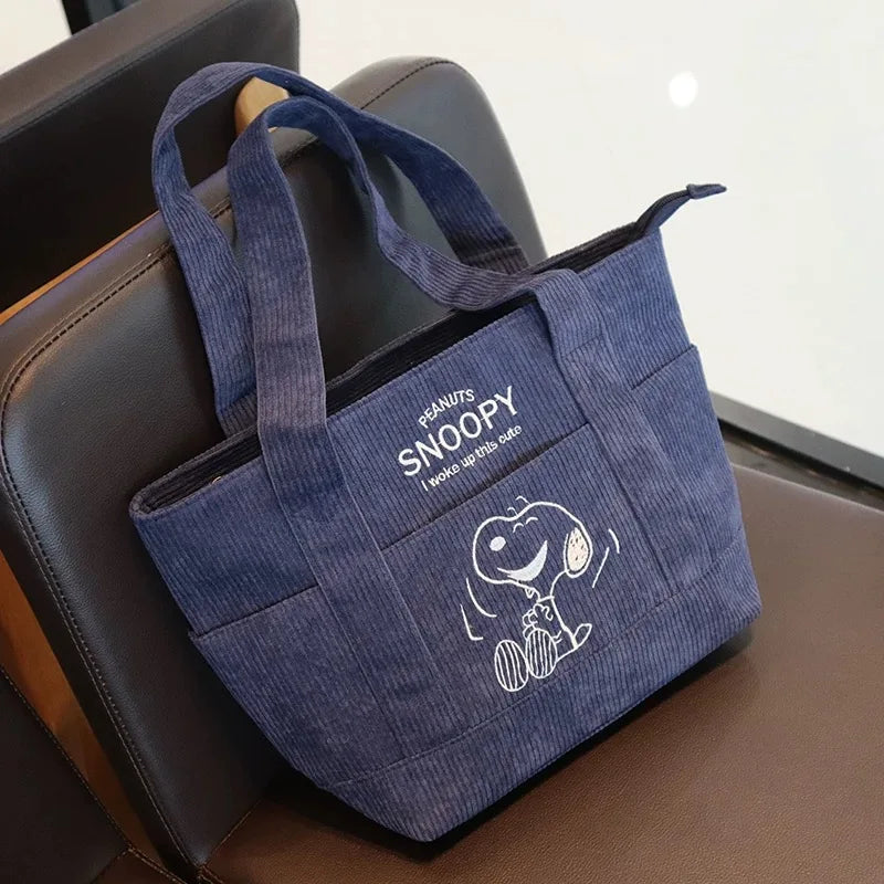 Snoopy (Corduroy) Tote Bags (1or2)
