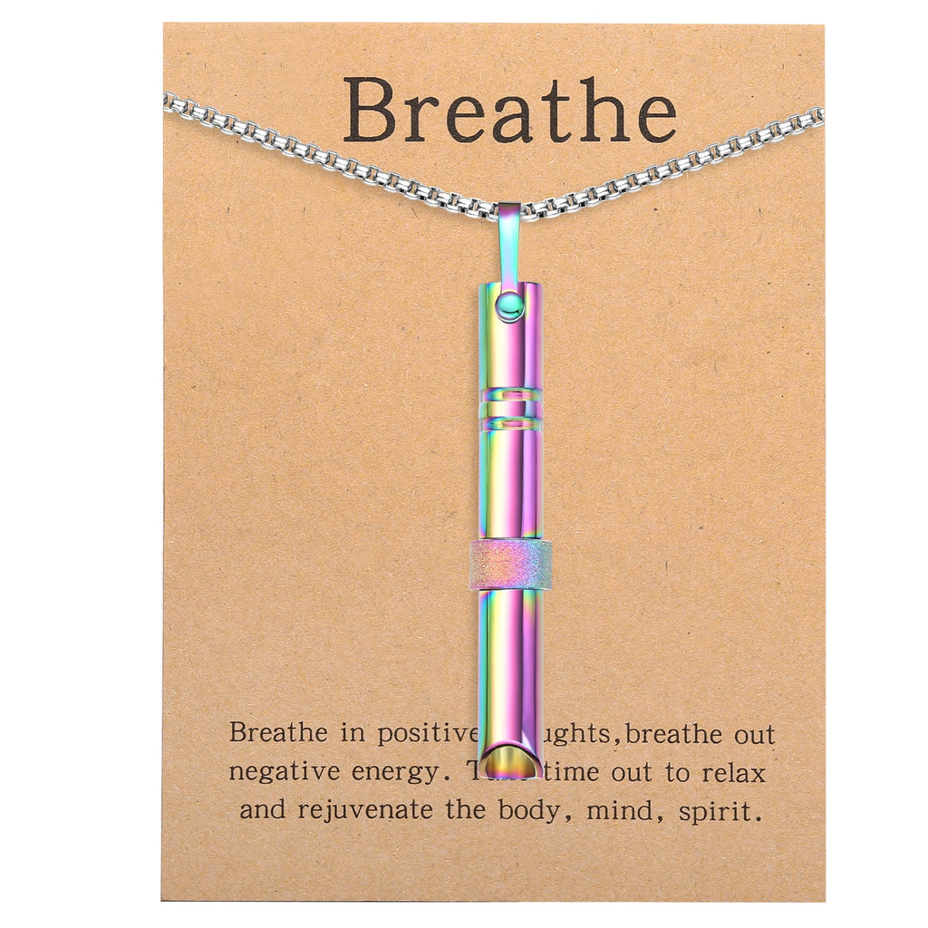 BREATHING Anxiety/Mindfulness Positive Relief Necklace