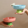 Cute Cat Raised/Elevated Feed Bowls