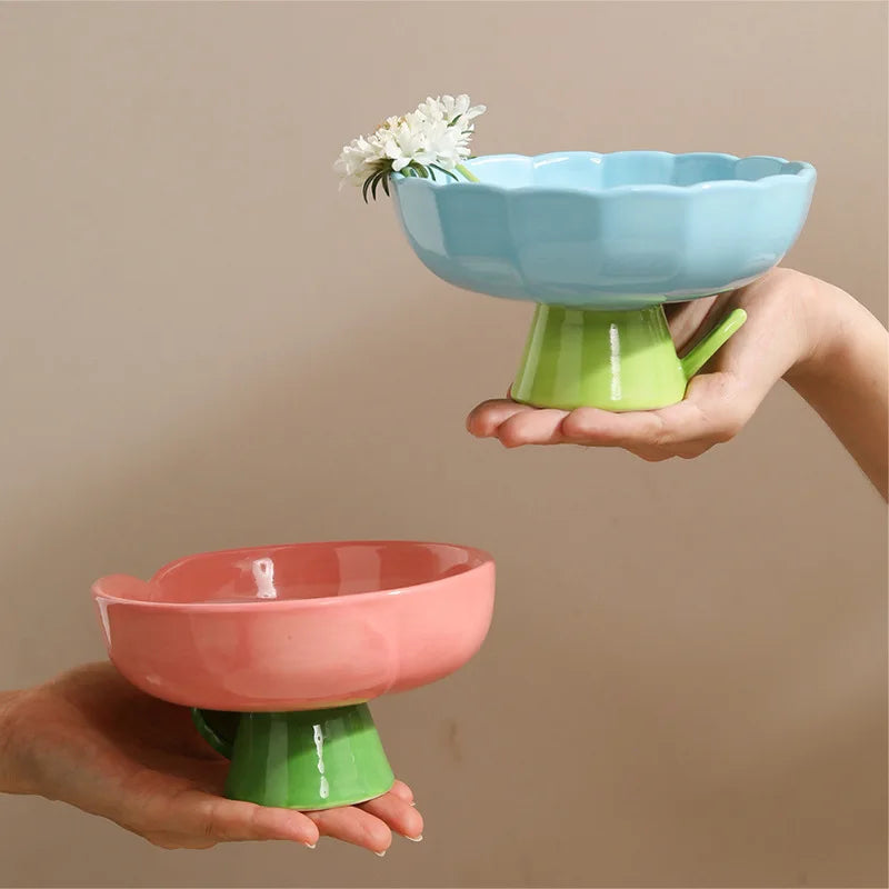 Cute Cat Raised/Elevated Feed Bowls