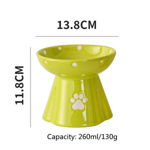 PET Ceramic (neck protector) Food Bowl (stable no-overturning)