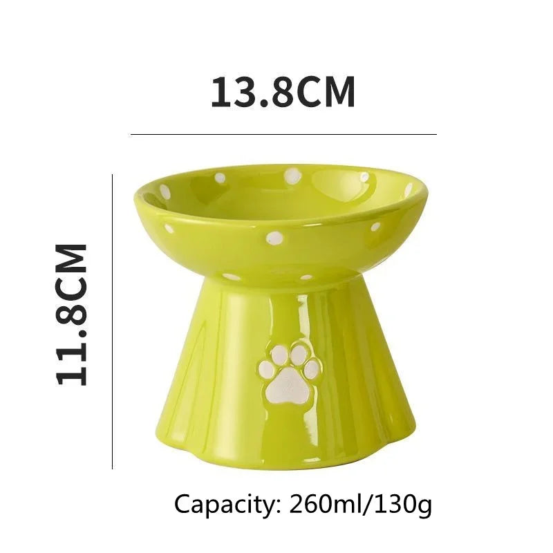 PET Ceramic (neck protector) Food Bowl (stable no-overturning)