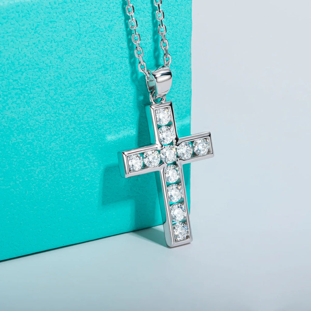 Moissanite Diamond (3.5MM) Sterling Necklace