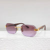 Rimless Square UV400 Sunglasses