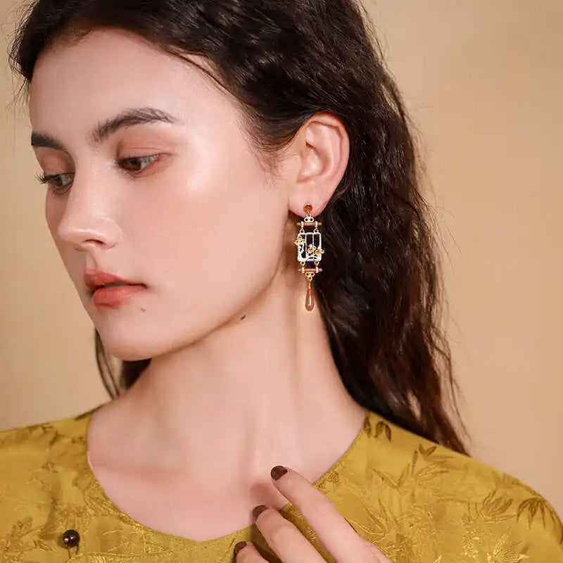 Antique/Oriental Design "Mosong Danqing" Earrings