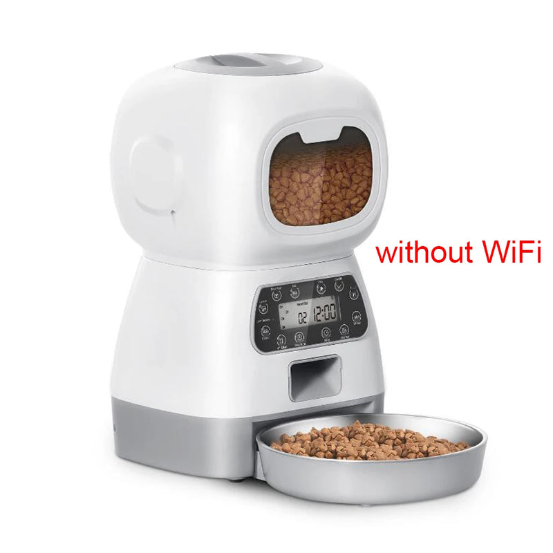 Pet Automatic Feeder 3.5L (Voice Record)