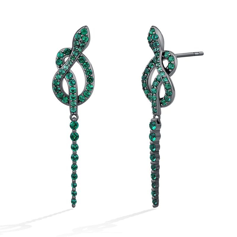 Snake Curl S925 Sterling Earrings