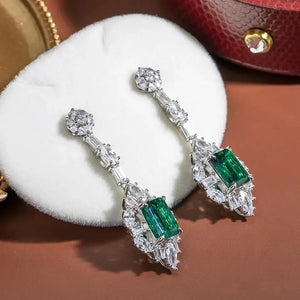 Emerald/Vintage (100% 925 Sterling Silver) Earrings