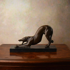 Greyhound (Bronze) Hunting Dog Sculpture