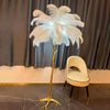 Ostrich Feather Floor Lamp