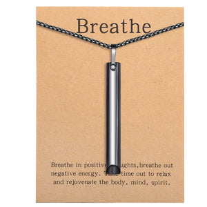 BREATHING Anxiety/Mindfulness Positive Relief Necklace
