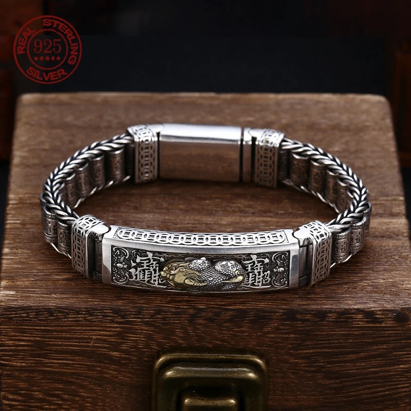 Men's Lucky Silver (S925 Sterling) Bracelet