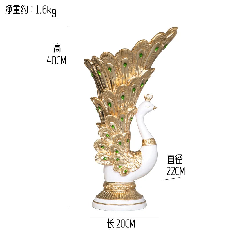 Peacock Flower Vase