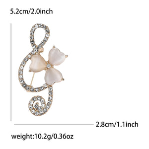 Musician Butterfly Brooch