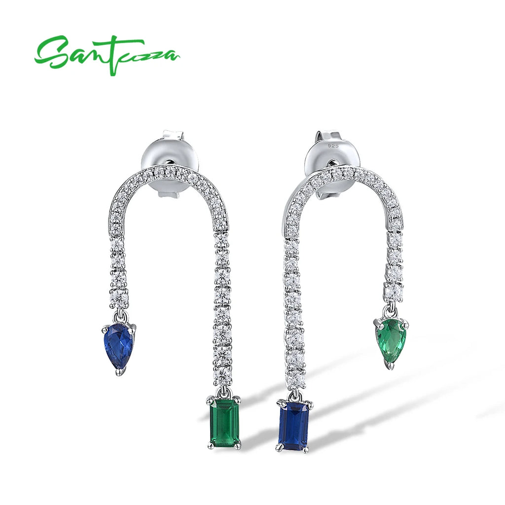 Sparkling Designer (925 Sterling Silver) Earrings