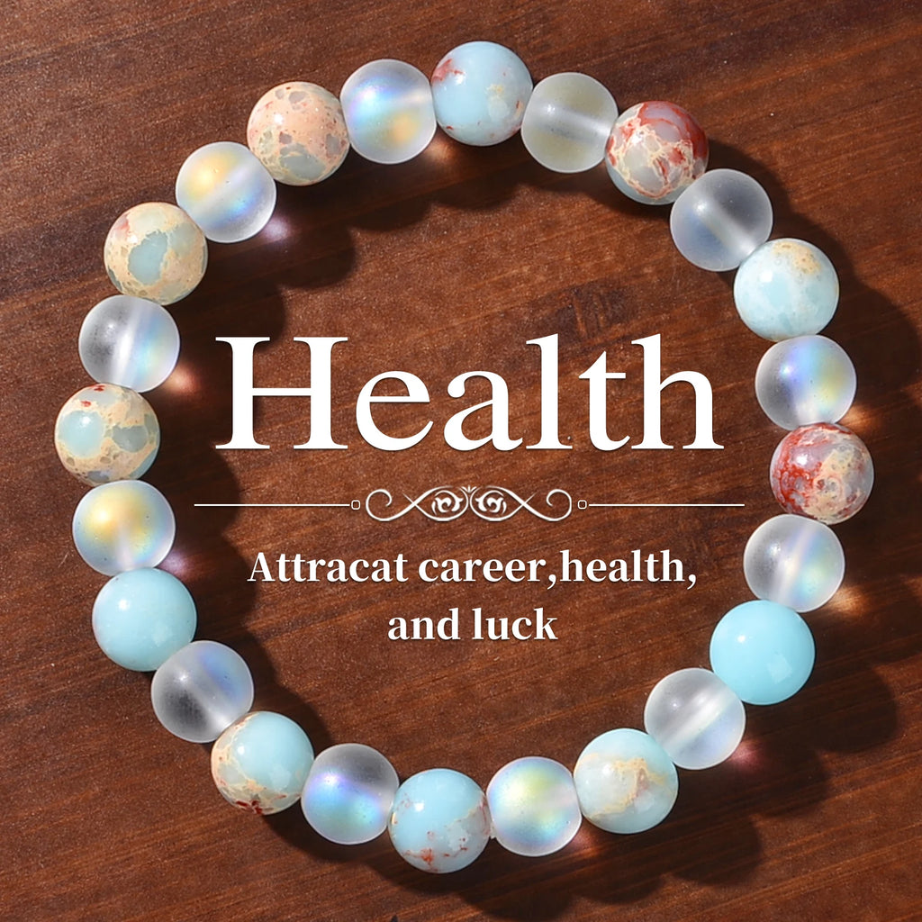 Ocean Blue Health & Luck Bracelet