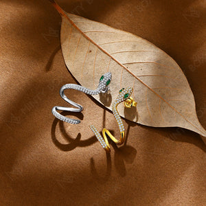 Snake S925 Moissanite Earrings