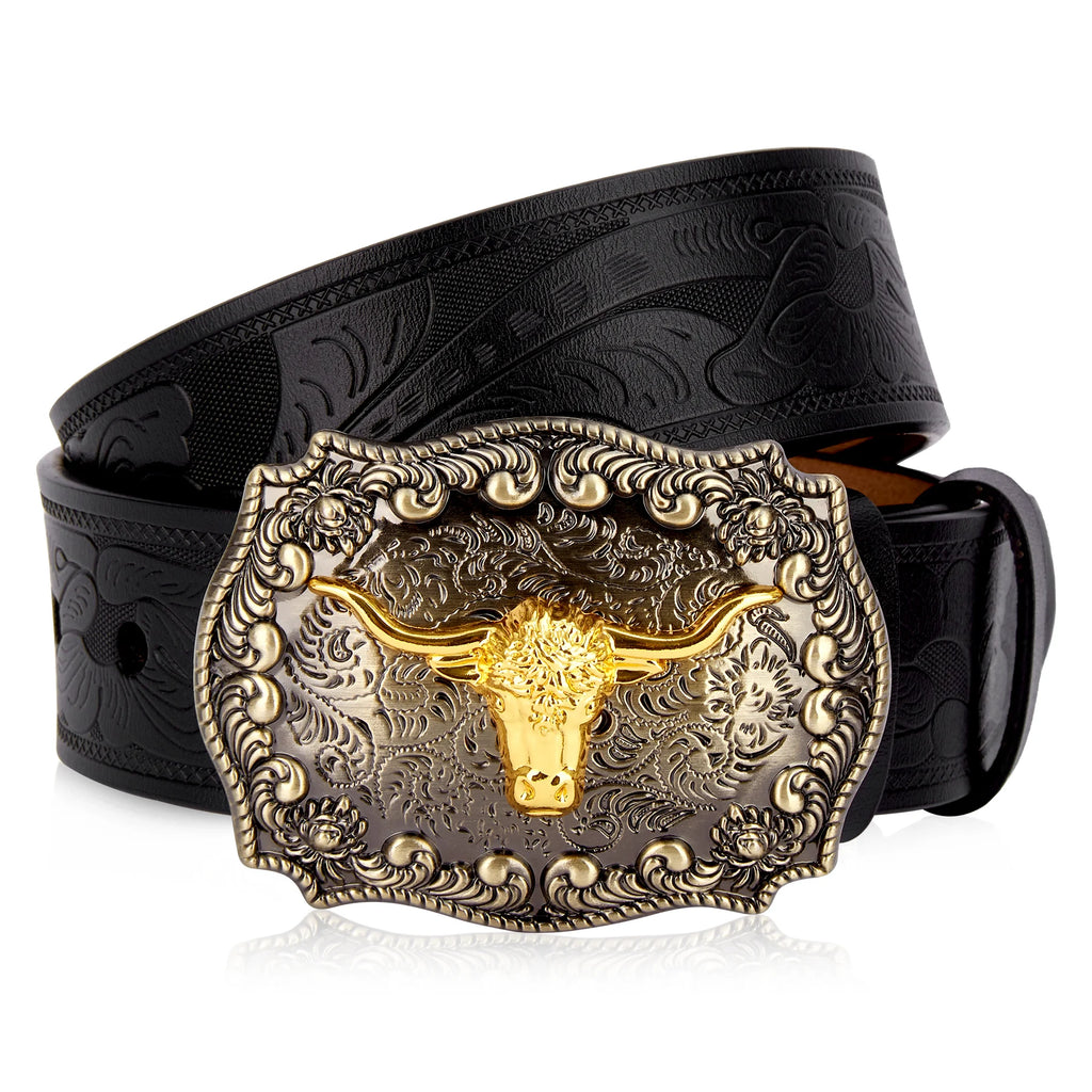 Cowboy Longhorn Men's Western Belt