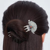 Jade Flower (S925 Sterling) Hair Stick Comb